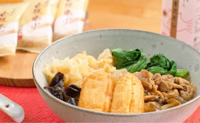 ミニ揚げの豆乳麻辣湯麺