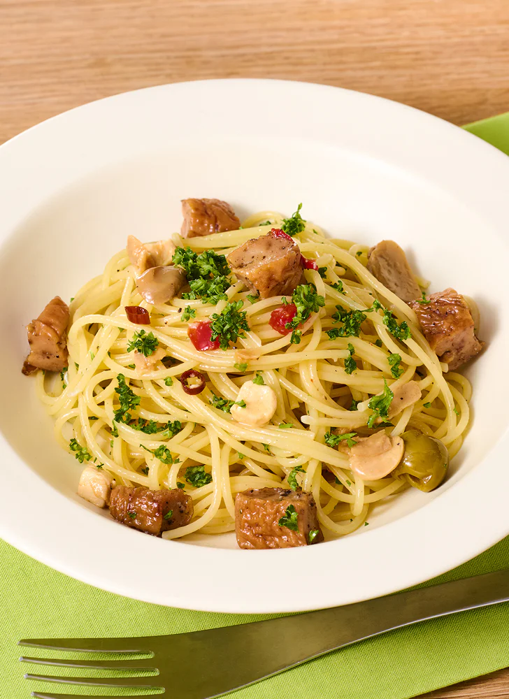 黄金ガーリック香るパスタ